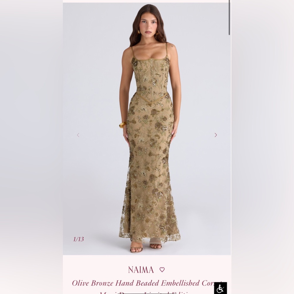 House of CB Naima Dress in Olive